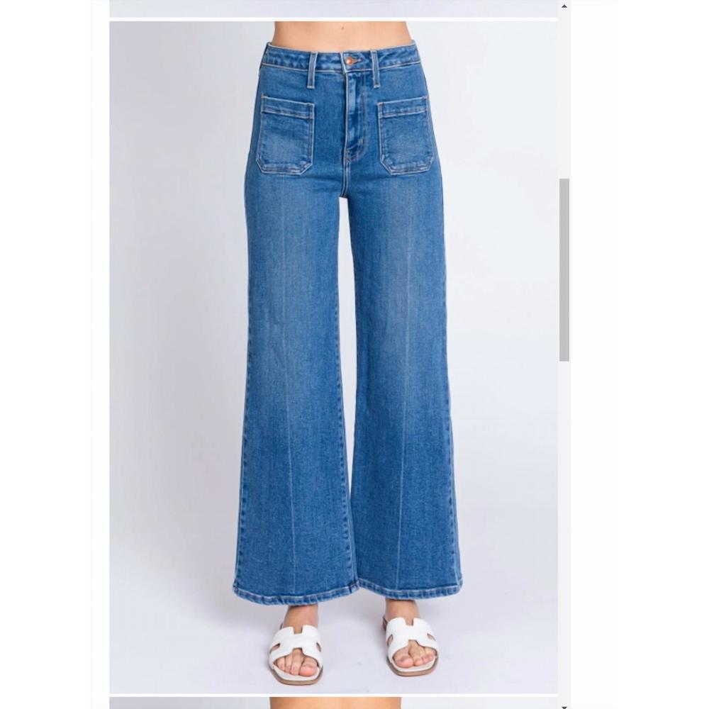 NEW LETTER TO JULIET lp278 medium sailer front patch pocket in med wash